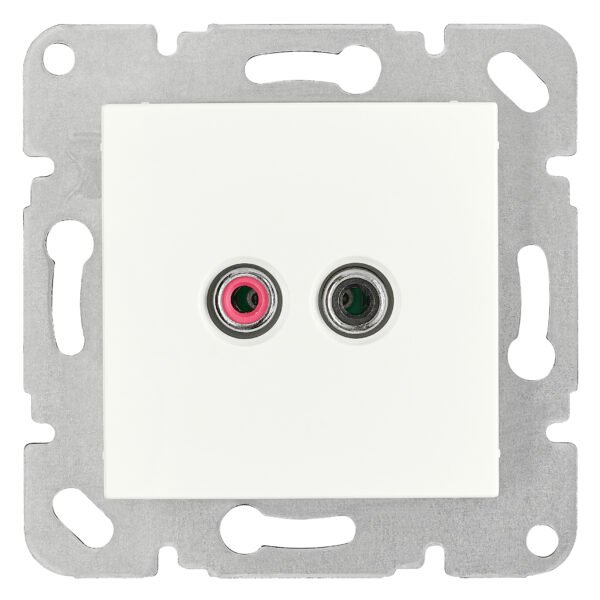 EV104008-- Cinch Audiosteckdose, Schraubkontakte<br><u>Verkaufseinheit: 1Stk</u>