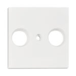 EV104009-- TV Abdeckung, 2-Loch, weiß<br><u>Verkaufseinheit: 1Stk</u>