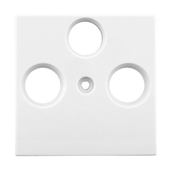 EV104010-- TV Abdeckung, 3-Loch, weiß<br><u>Verkaufseinheit: 1Stk</u>