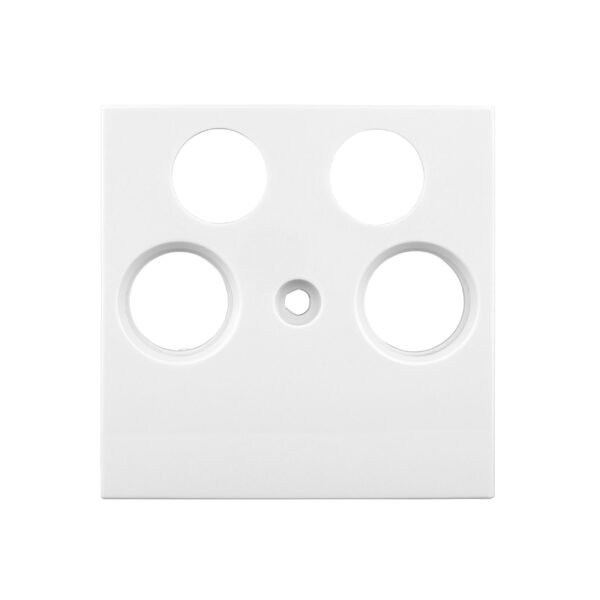 EV104011-- TV Abdeckung, 4-Loch, weiß<br><u>Verkaufseinheit: 1Stk</u>