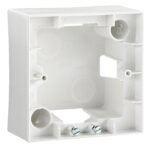 EV105006-- Aufputz Gehäuse 1-fach, weiß<br><u>Verkaufseinheit: 1Stk</u>