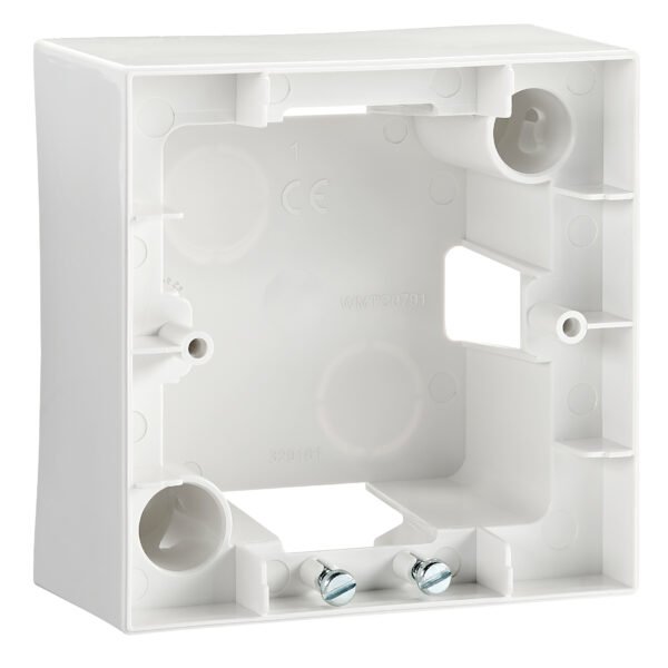 EV105006-- Aufputz Gehäuse 1-fach, weiß<br><u>Verkaufseinheit: 1Stk</u>