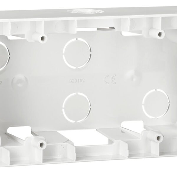 EV105007-- Aufputz Gehäuse 2-fach, weiß<br><u>Verkaufseinheit: 1Stk</u>