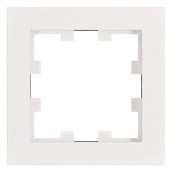 EV105301-- Rahmen 1-fach, Design CUBIC, weiß<br><u>Verkaufseinheit: 1Stk</u>