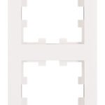 EV105302-- Rahmen 2-fach, Design CUBIC, weiß<br><u>Verkaufseinheit: 1Stk</u>