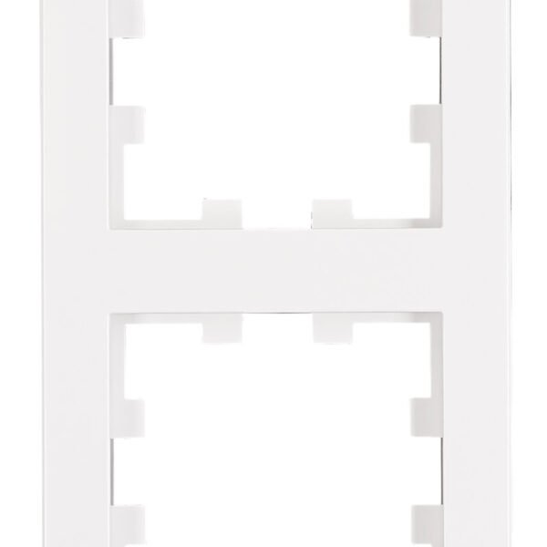 EV105304-- Rahmen 4-fach, Design CUBIC, weiß<br><u>Verkaufseinheit: 1Stk</u>