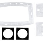 EV107005-- Dichtungsset 2-fach für Schalter u. Steckdosen,IP44,VISIO 50<br><u>Verkaufseinheit: 1Stk</u>