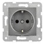 EV111201-- Steckdose, Steckklemmen, anthrazit<br><u>Verkaufseinheit: 1Stk</u>