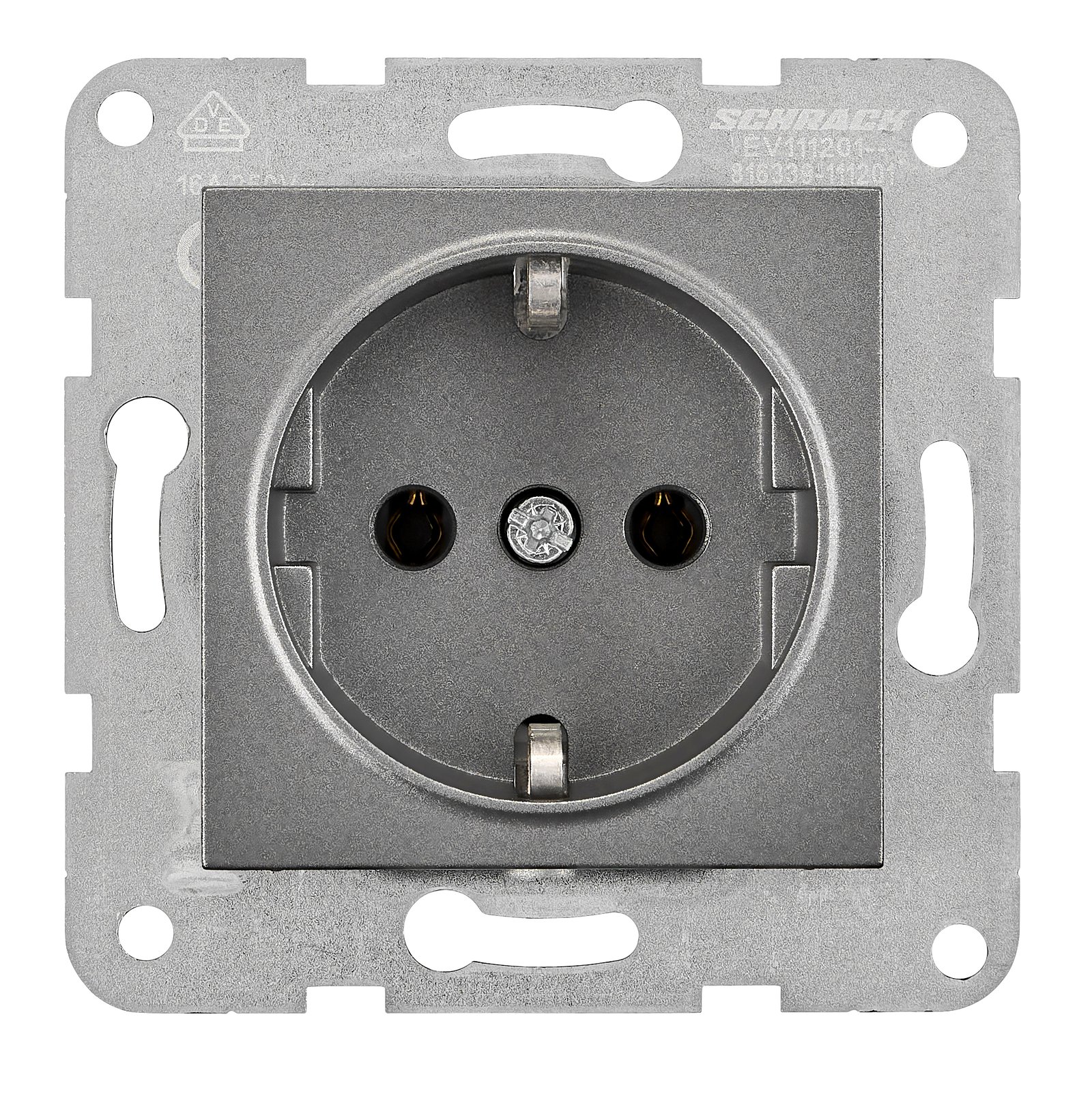 f_ev111201- EV111201-- Steckdose, Steckklemmen, anthrazit<br><u>Verkaufseinheit: 1Stk</u> – Bild 1