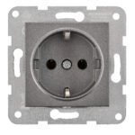 EV111202-- Steckdose, Schraubklemmen, anthrazit<br><u>Verkaufseinheit: 1Stk</u>