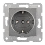 EV111203-- Steckdose mit erhöhtem Berührungsschutz, Steckkl, anthrazit<br><u>Verkaufseinheit: 1Stk</u>