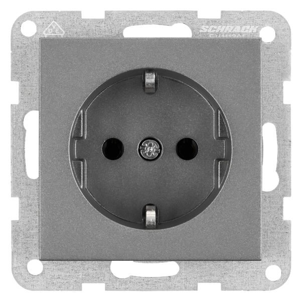 EV111301-- Steckdose, Steckklemmen, anthrazit<br><u>Verkaufseinheit: 1Stk</u>