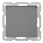 EV111305-- Steckdose, Klappdeckel, Steckklemmen, anthrazit<br><u>Verkaufseinheit: 1Stk</u>