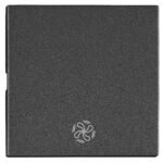 EV112206-- Wippe S 50 mit Symbol Lüfter, anthrazit<br><u>Verkaufseinheit: 1Stk</u>