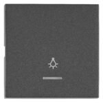 EV112209-- Wippe S 50 mit transparenter Linse, Symbol Licht, anthrazit<br><u>Verkaufseinheit: 1Stk</u>