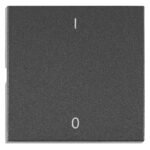 EV112217-- Wippe S 50 mit Symbol EIN/AUS, anthrazit<br><u>Verkaufseinheit: 1Stk</u>