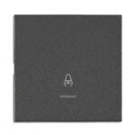 EV112310-- Wippe S 55 mit transparenter Linse, Symbol Glocke, anthrazit<br><u>Verkaufseinheit: 1Stk</u>