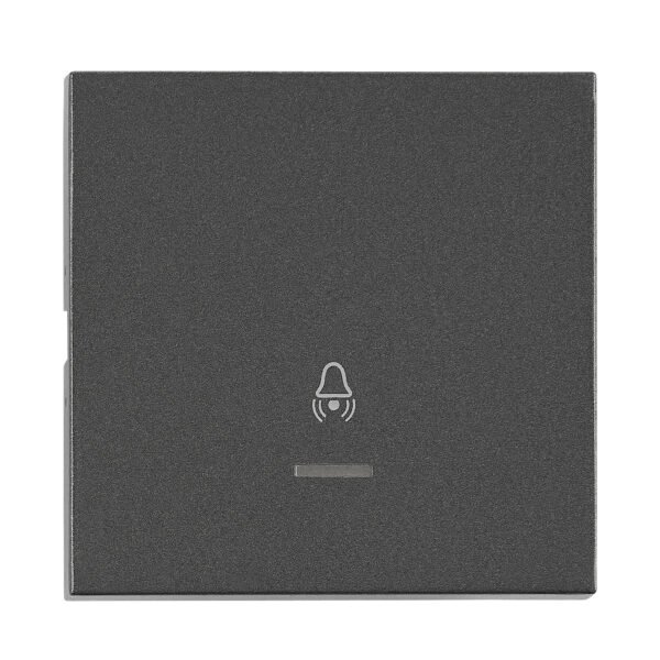 EV112310-- Wippe S 55 mit transparenter Linse, Symbol Glocke, anthrazit<br><u>Verkaufseinheit: 1Stk</u>