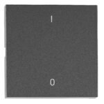 EV112317-- Wippe S 55 mit Symbolen I/0, anthrazit<br><u>Verkaufseinheit: 1Stk</u>