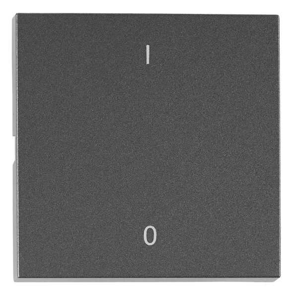 EV112317-- Wippe S 55 mit Symbolen I/0, anthrazit<br><u>Verkaufseinheit: 1Stk</u>
