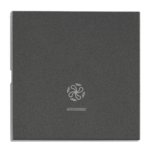 EV112319-- Wippe S 55 mit transparenter Linse, Symbol Lüfter, anthrazit<br><u>Verkaufseinheit: 1Stk</u>