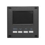 EV113062-- Digitaler Raumthermostat Aufsatz, Heizung/Kühlung, Anthrazit<br><u>Verkaufseinheit: 1Stk</u>