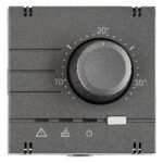EV113311-- Analoger Raumthermostat Aufsatz, Heizung, Anthrazit<br><u>Verkaufseinheit: 1Stk</u>