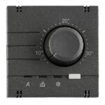 EV113319-- Analoger Raumthermostat Aufsatz, Heizung/Kühlung, Anthrazit<br><u>Verkaufseinheit: 1Stk</u>