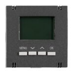 EV113362-- Digitaler Raumthermostat Aufsatz, Heizung/Kühlung, Anthrazit<br><u>Verkaufseinheit: 1Stk</u>
