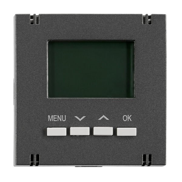 EV113362-- Digitaler Raumthermostat Aufsatz, Heizung/Kühlung, Anthrazit<br><u>Verkaufseinheit: 1Stk</u>