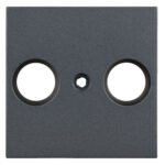 EV114009-- TV Abdeckung, 2-Loch, anthrazit<br><u>Verkaufseinheit: 1Stk</u>