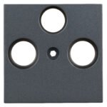 EV114010-- TV Abdeckung, 3-Loch, anthrazit<br><u>Verkaufseinheit: 1Stk</u>