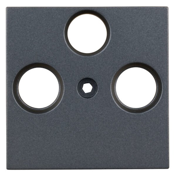 EV114010-- TV Abdeckung, 3-Loch, anthrazit<br><u>Verkaufseinheit: 1Stk</u>
