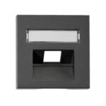 EV114314-- Abdeckung für RJ45 UAE Dose mit Schriftfeld, 1-fach, anthraz<br><u>Verkaufseinheit: 1Stk</u>