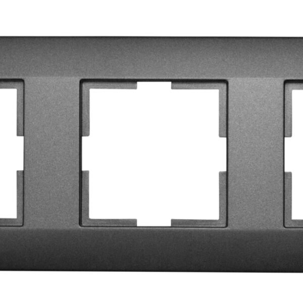 EV115003-- Rahmen 3-fach, Design CLASSIC, anthrazit<br><u>Verkaufseinheit: 1Stk</u>