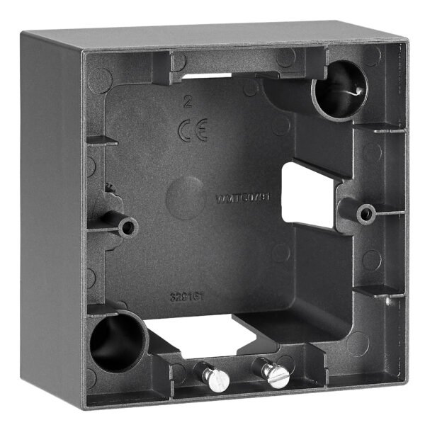 EV115006-- Aufputz Gehäuse 1-fach, anthrazit<br><u>Verkaufseinheit: 1Stk</u>