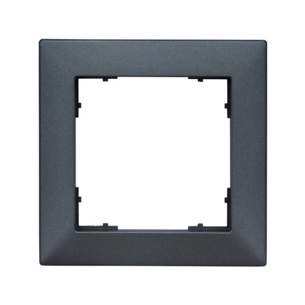 EV115021-- Rahmen 55x55mm, 1-fach, anthrazit<br><u>Verkaufseinheit: 1Stk</u>