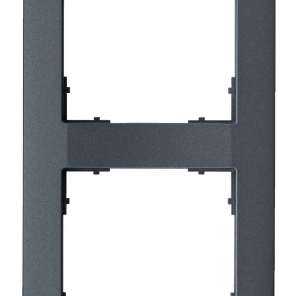 EV115022-- Rahmen 55x55mm, 2-fach, anthrazit<br><u>Verkaufseinheit: 1Stk</u>