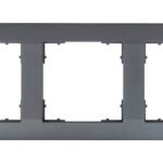 EV115023-- Rahmen 55x55mm, 3-fach, anthrazit<br><u>Verkaufseinheit: 1Stk</u>