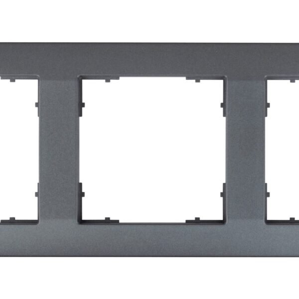 EV115023-- Rahmen 55x55mm, 3-fach, anthrazit<br><u>Verkaufseinheit: 1Stk</u>