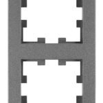 EV115302-- Rahmen 2-fach, Design CUBIC, anthrazit<br><u>Verkaufseinheit: 1Stk</u>