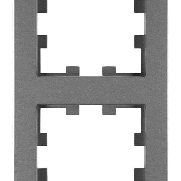 EV115302-- Rahmen 2-fach, Design CUBIC, anthrazit<br><u>Verkaufseinheit: 1Stk</u>