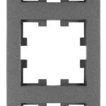 EV115303-- Rahmen 3-fach, Design CUBIC, anthrazit<br><u>Verkaufseinheit: 1Stk</u>