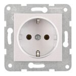 EV121201-- Steckdose, Steckklemmen, Silber<br><u>Verkaufseinheit: 1Stk</u>