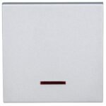 EV122008-- Wippe 50 mit roter Linse, Silber<br><u>Verkaufseinheit: 1Stk</u>