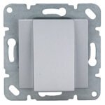 EV122014-- Kabelauslass mit Abdeckung, Silber<br><u>Verkaufseinheit: 1Stk</u>