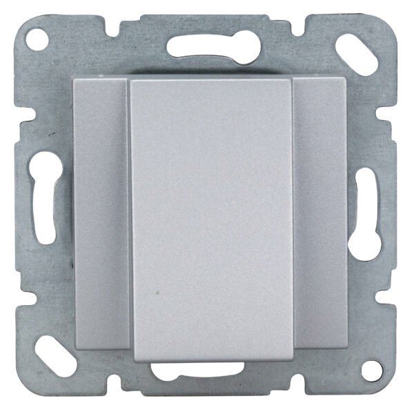 EV122014-- Kabelauslass mit Abdeckung, Silber<br><u>Verkaufseinheit: 1Stk</u>