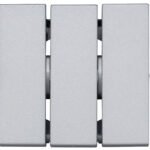 EV122016-- Wippe 50 für Ausschalter 3 fach, Silber<br><u>Verkaufseinheit: 1Stk</u>