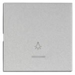 EV122209-- Wippe S 50 mit transparenter Linse, Symbol Licht, Silber<br><u>Verkaufseinheit: 1Stk</u>