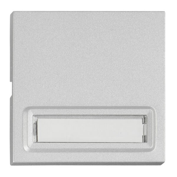 EV122311-- Wippe S 55 mit beleuchtetem Schriftfeld, Silber<br><u>Verkaufseinheit: 1Stk</u>